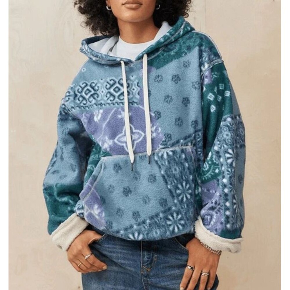 BDG Urban Outfitters Women XS Keaton Oversized Fleece Lined Hoodie Sweatshirt